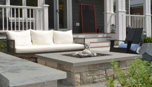 Outdoor Lounge With Fire Pit Evanston IL