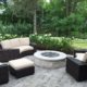 Stone Fire Pit Paver Patio Landscaping Northbrook IL