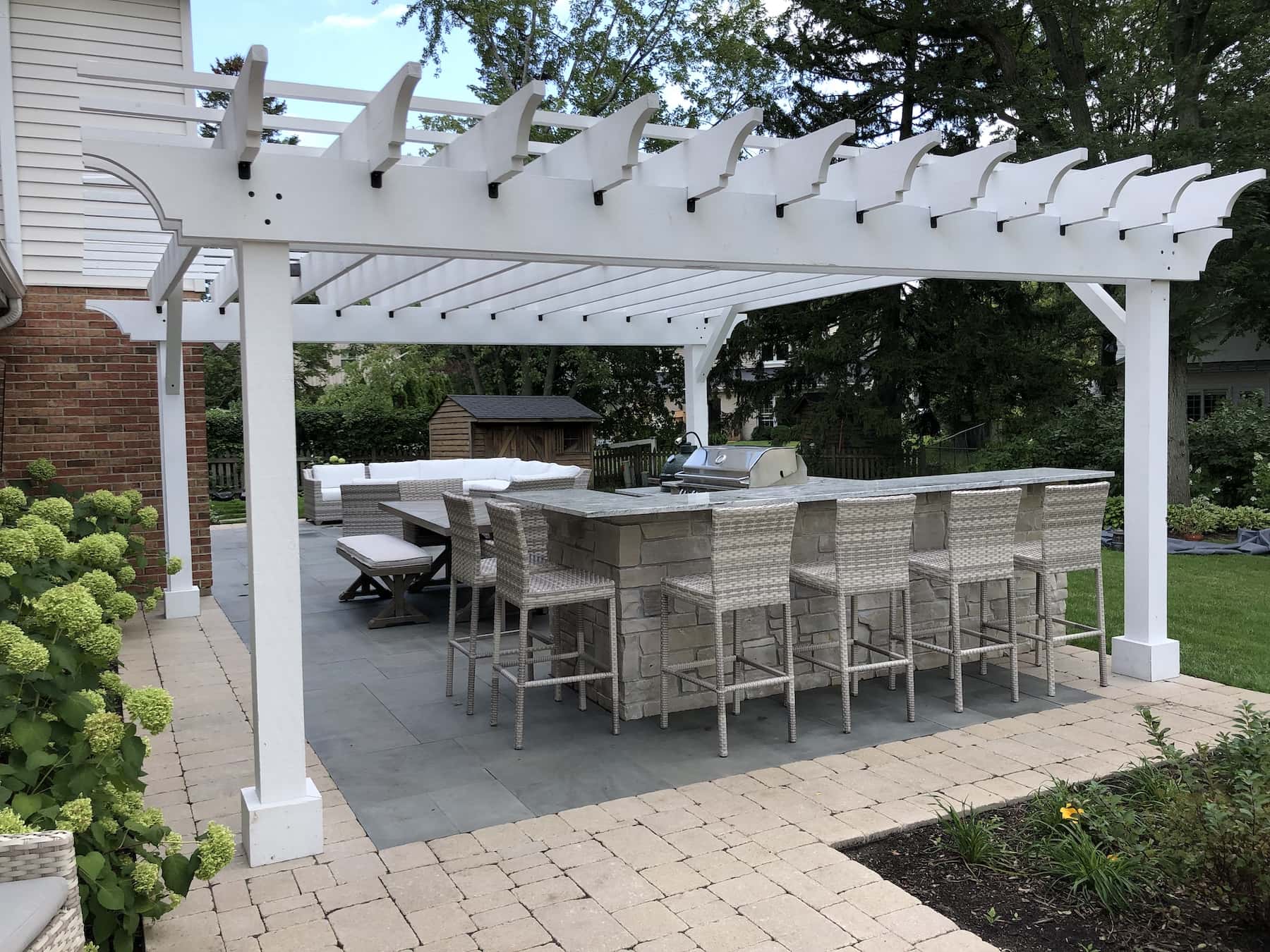 Outdoor Kitchen And Bar Seating Northbrook IL
