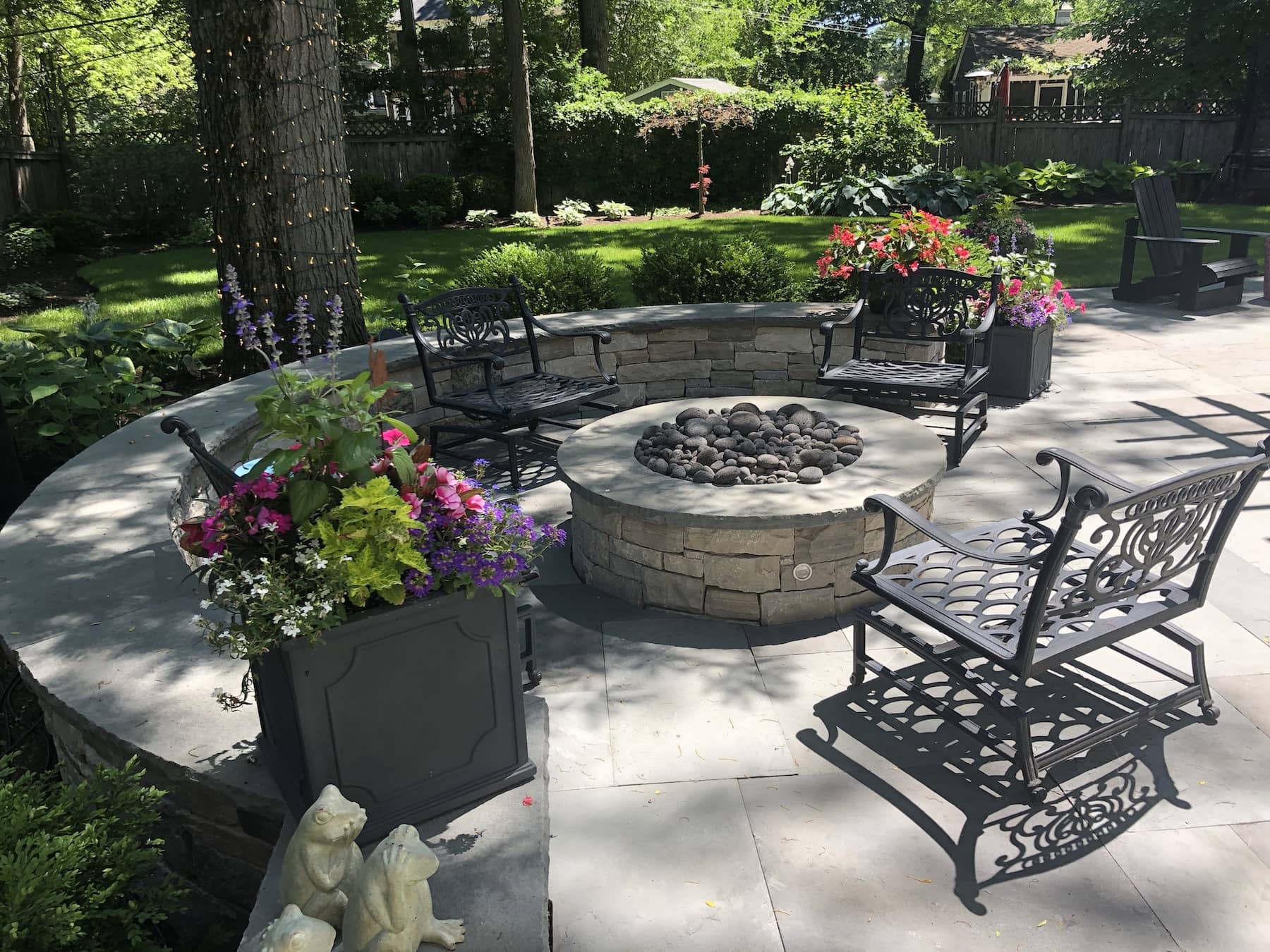 Fire Pit Seating Area northbrook il