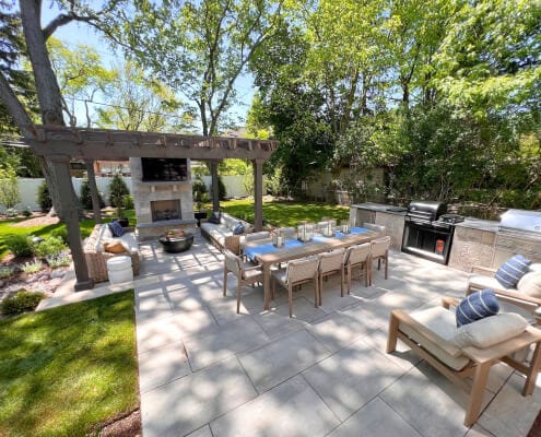 Multi-level outdoor space