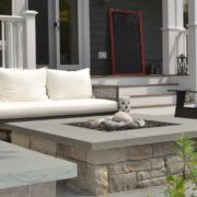 Outdoor Lounge With Fire Pit Evanston IL