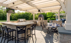 Outdoor Kitchen With Pergola Northbrook IL