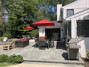 Landscaping Outdoor Dining Paver Patio Fire Pit Northfield IL